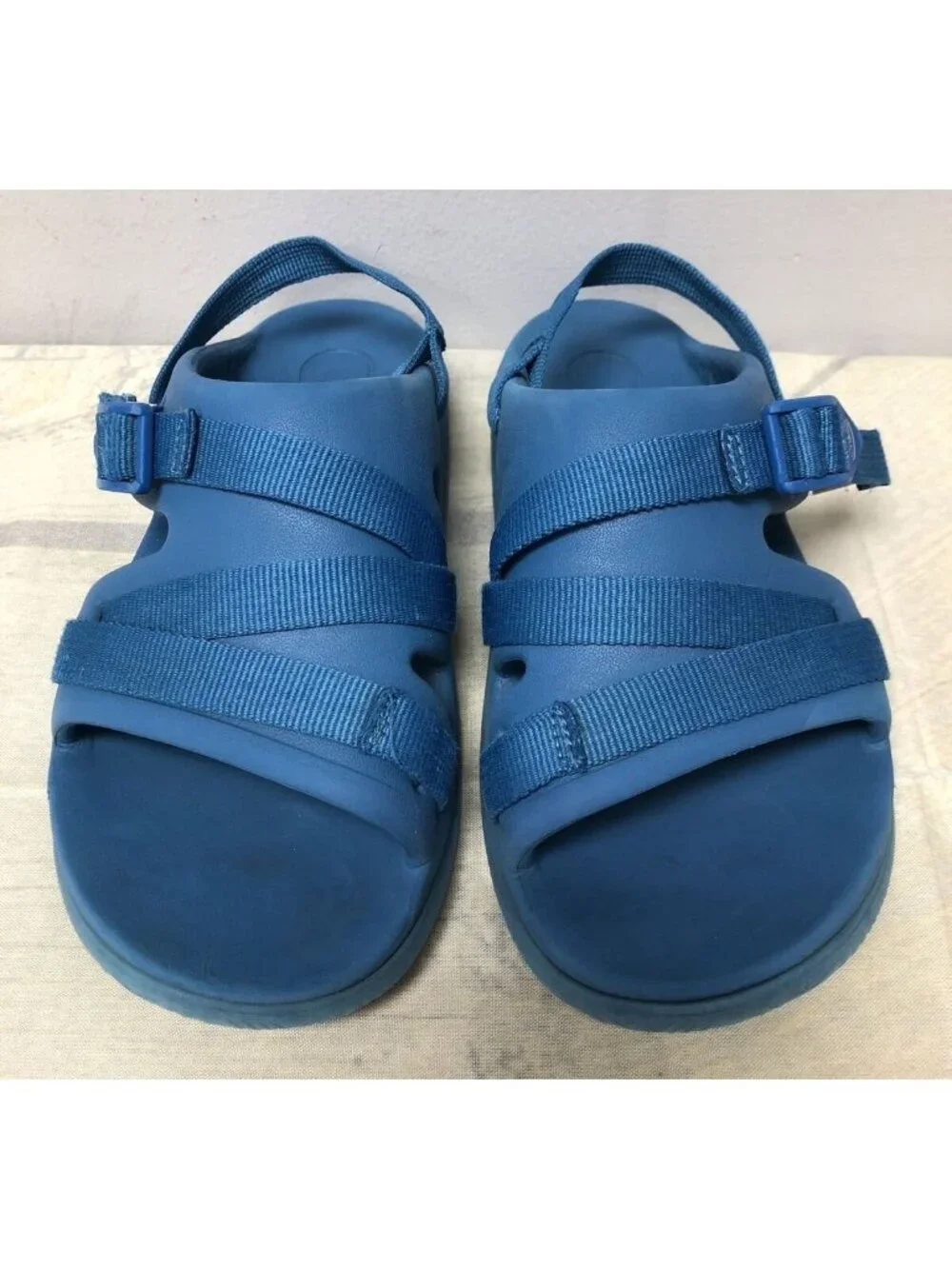 Chaco Youth Unisex Boys Girls 5 Chillos Sport Blue Slide Sandals Beach